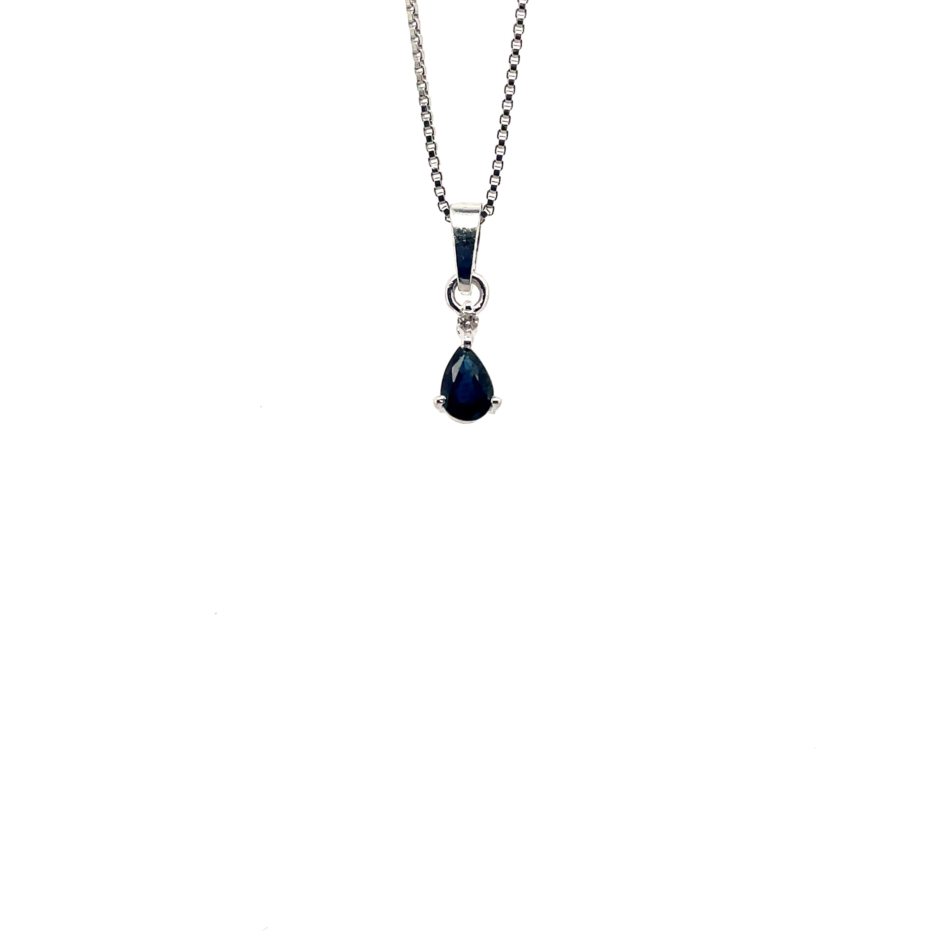Sapphire Pendant  in .925 Sterling Silver - KSP 39489
